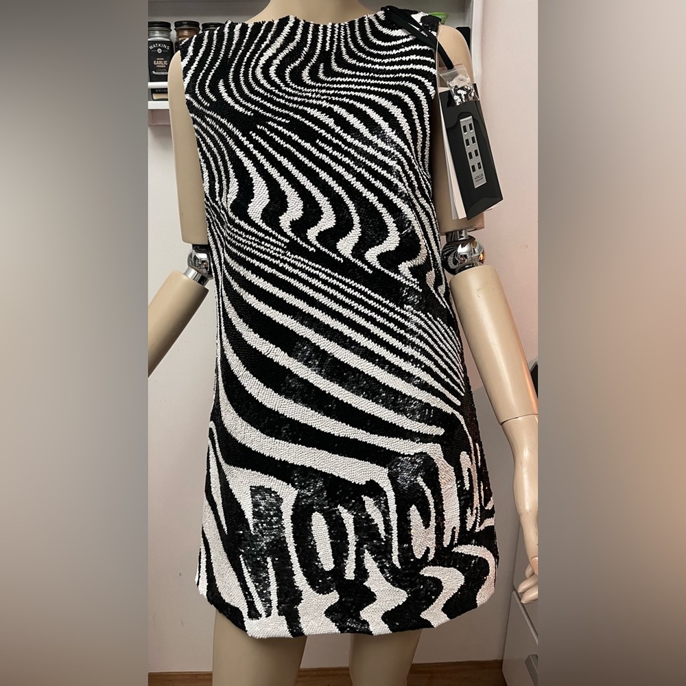 NWT MONCLER Richard Quinn sequin dress